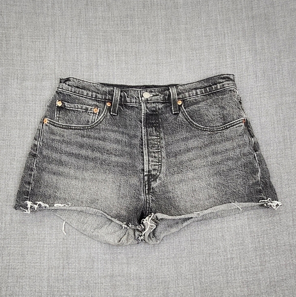 Levi's Pants - Levi's 501 Black Cut Off Denim Jean Shorts. 31. 100% Cotton.